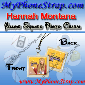 HANNAH MONTANA YELLOW SQUARE BY TOMY -- US PHOTO CHARM COLLECTION 1 DETAIL