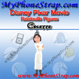 PIXAR RATATOUILLE MOIVE FIGURE COLETTE BY TOMY ... US FIGURE CHARM COLLECTION DETAIL