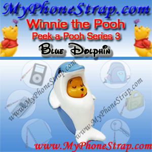 WINNIE THE POOH BLUE DOLPHIN PEEK-A-POOH BY TOMY ... US SERIES 3 THIRD EDITION IN 2005 DETAIL