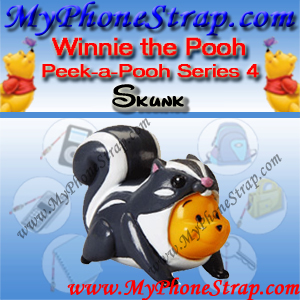 WINNIE THE POOH SKUNK PEEK-A-POOH BY TOMY ... US SERIES 4 ISSUED in 2005 DETAIL