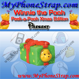 WINNIE THE POOH PRESENT PEEK-A-POOH BY TOMY ... US SERIES 10 CHRISTMAS EDITION DETAIL