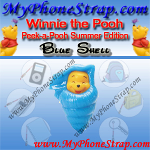 WINNIE THE POOH BLUE SHELL PEEK-A-POOH BY TOMY ... US SERIES 14 SUMMER SPLASH EDITION DETAIL